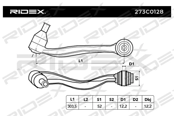 Control/Trailing Arm, wheel suspension