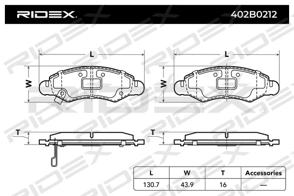 Brake Pad Set, disc brake