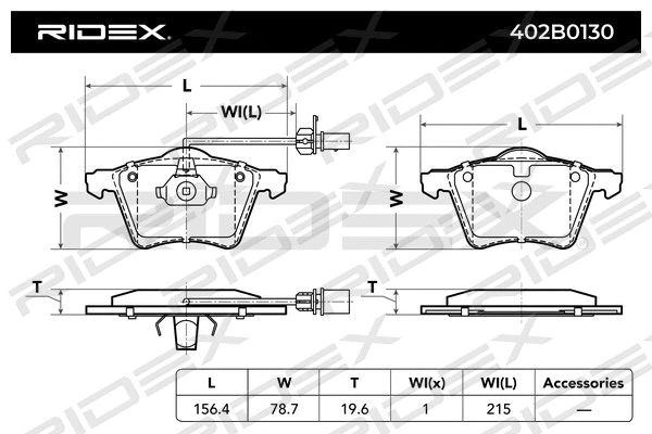 Brake Pad Set, disc brake