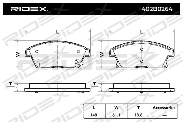 Brake Pad Set, disc brake