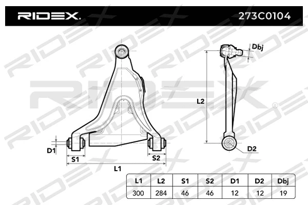 Control/Trailing Arm, wheel suspension