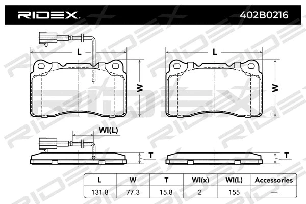 Brake Pad Set, disc brake