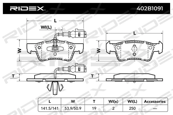 Brake Pad Set, disc brake