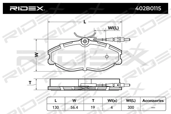 Brake Pad Set, disc brake