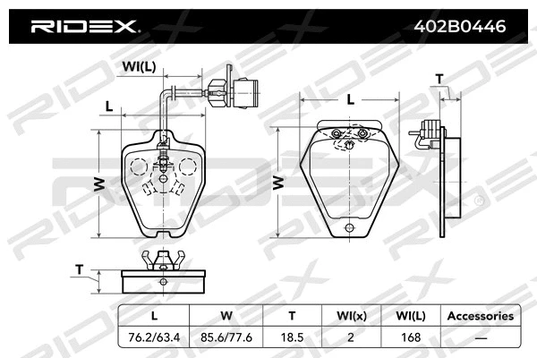 Brake Pad Set, disc brake