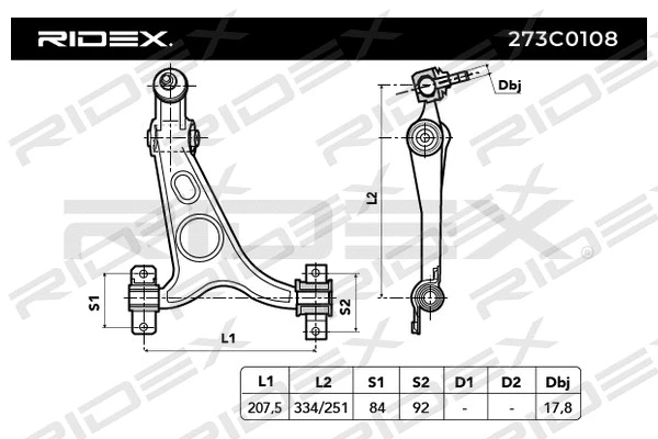 Control/Trailing Arm, wheel suspension