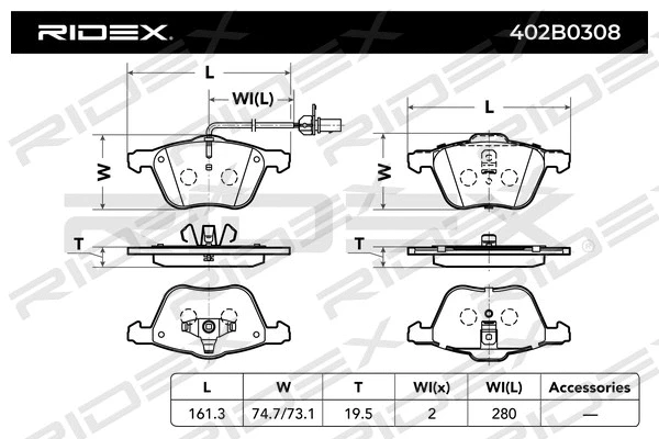 Brake Pad Set, disc brake