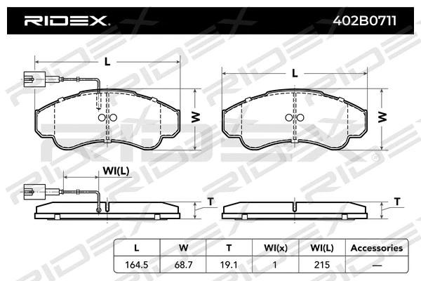 Brake Pad Set, disc brake