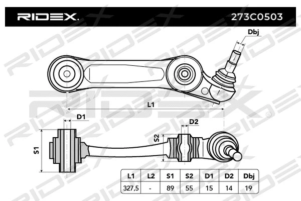 Control/Trailing Arm, wheel suspension