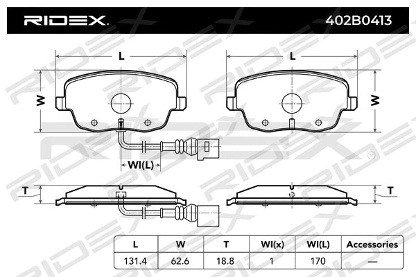 Brake Pad Set, disc brake