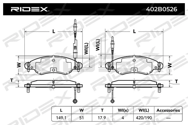 Brake Pad Set, disc brake