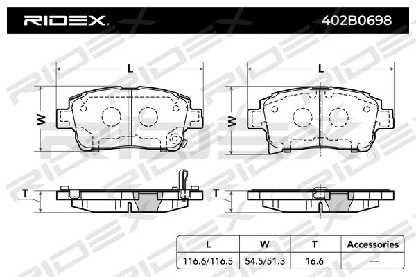 Brake Pad Set, disc brake