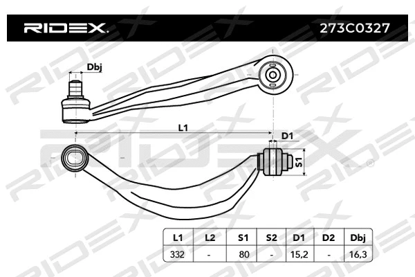 Control/Trailing Arm, wheel suspension