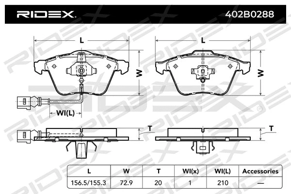 Brake Pad Set, disc brake