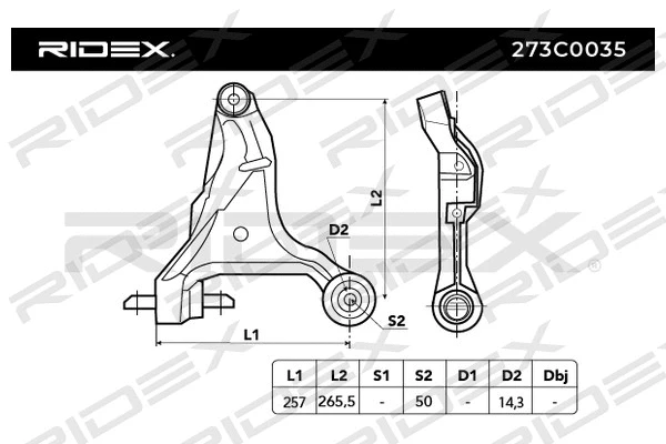 Control/Trailing Arm, wheel suspension
