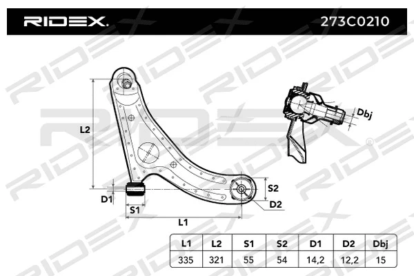 Control/Trailing Arm, wheel suspension