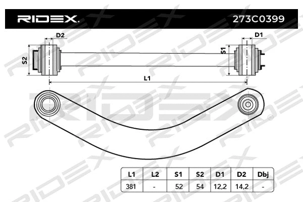 Control/Trailing Arm, wheel suspension