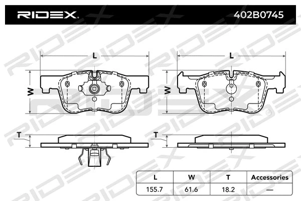 Brake Pad Set, disc brake