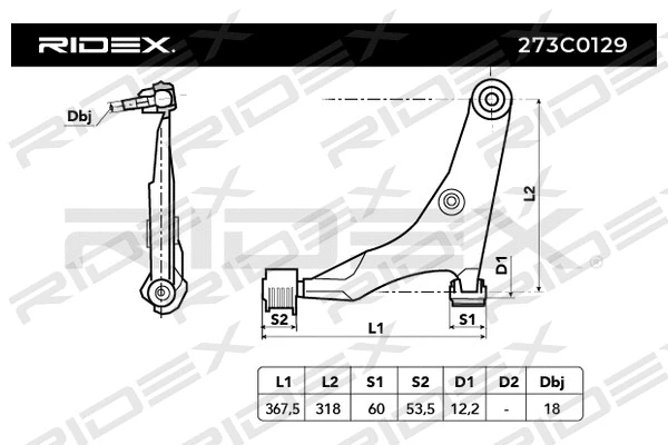Control/Trailing Arm, wheel suspension