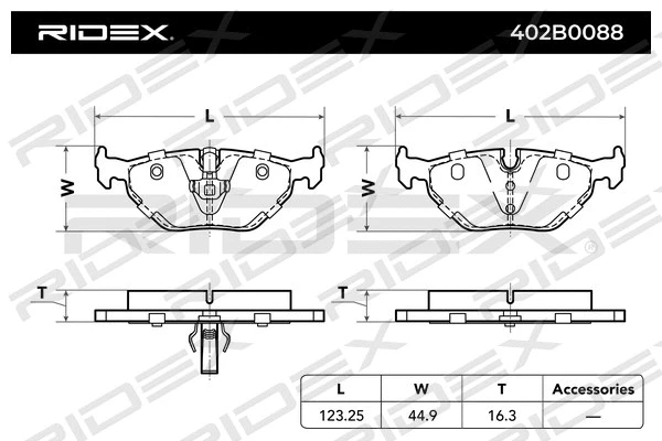 Brake Pad Set, disc brake