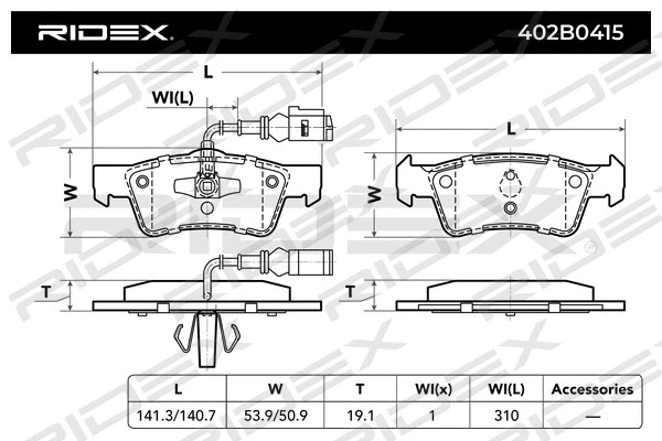 Brake Pad Set, disc brake
