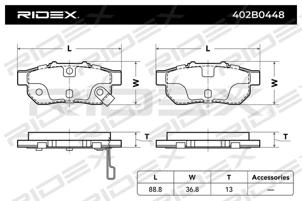 Brake Pad Set, disc brake