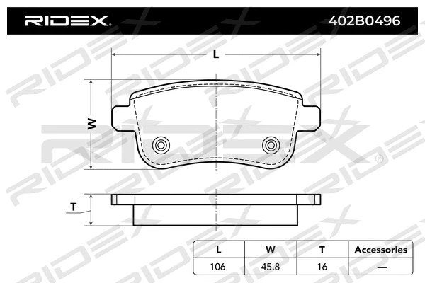 Brake Pad Set, disc brake