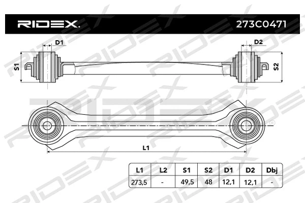 Control/Trailing Arm, wheel suspension