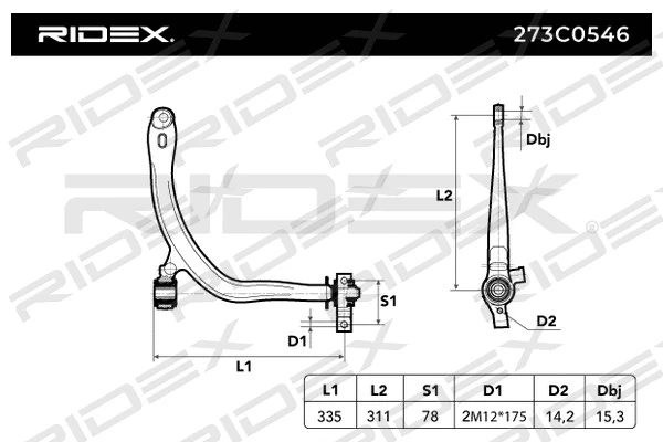 Control/Trailing Arm, wheel suspension