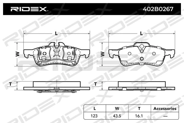 Brake Pad Set, disc brake