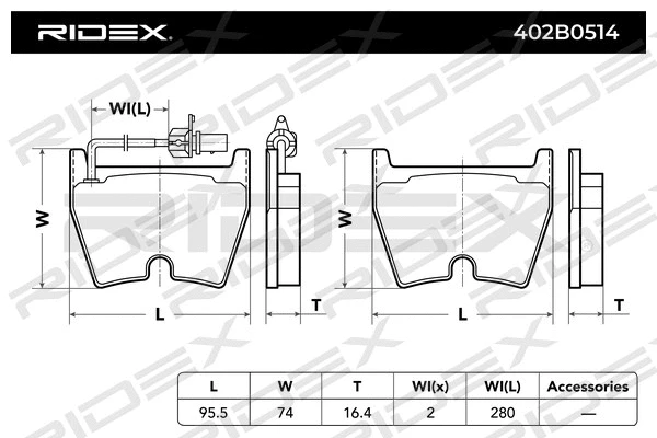 Brake Pad Set, disc brake
