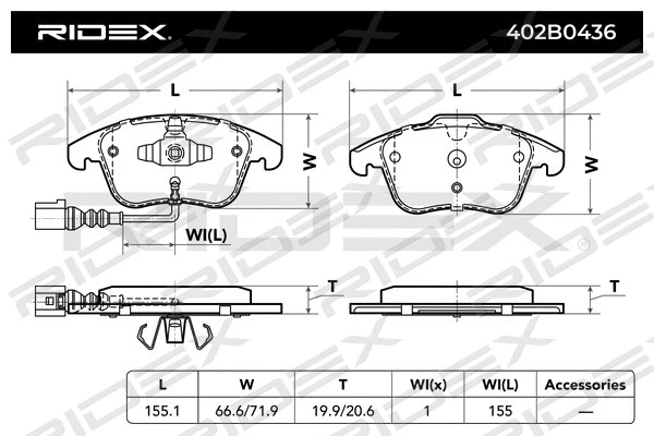 Brake Pad Set, disc brake