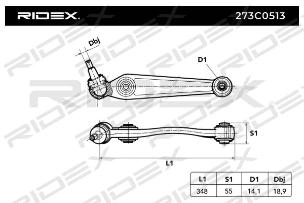 Control/Trailing Arm, wheel suspension