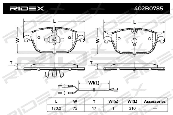 Brake Pad Set, disc brake