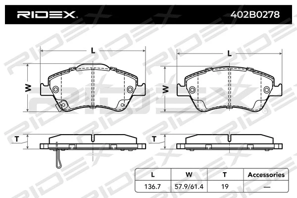 Brake Pad Set, disc brake