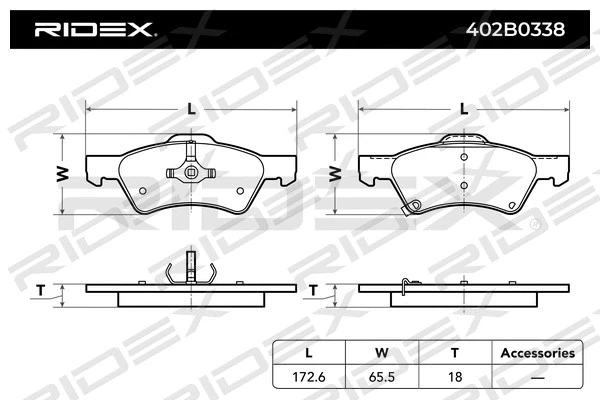 Brake Pad Set, disc brake