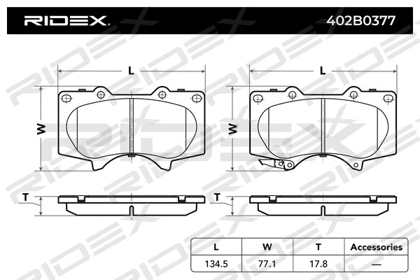 Brake Pad Set, disc brake