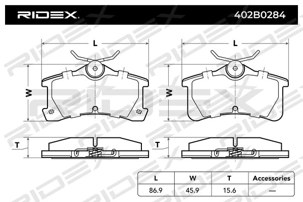 Brake Pad Set, disc brake