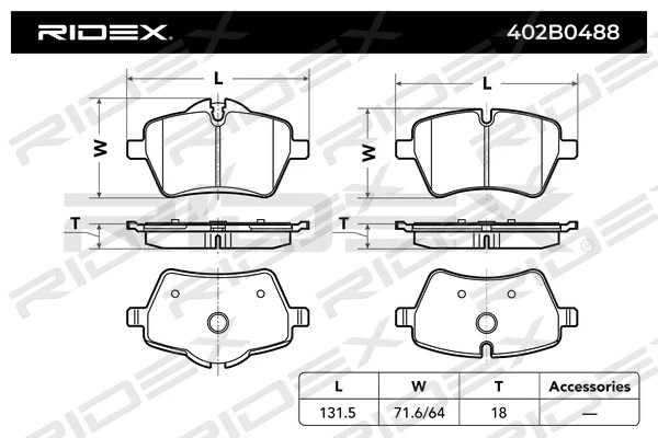 Brake Pad Set, disc brake