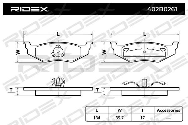 Brake Pad Set, disc brake
