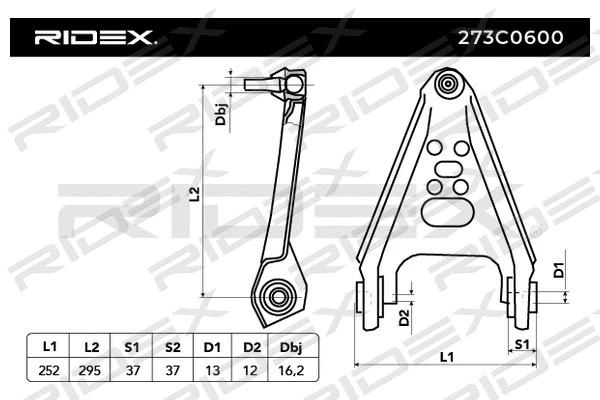 Control/Trailing Arm, wheel suspension