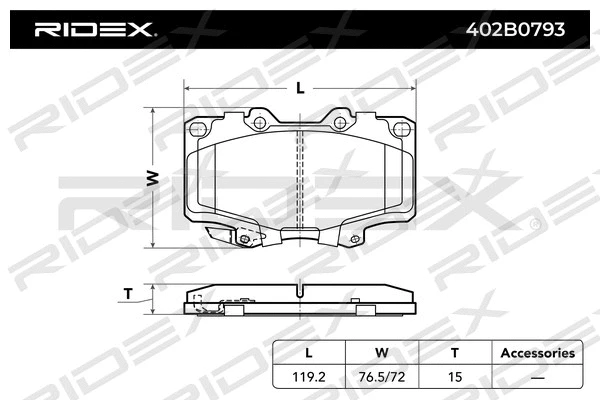 Brake Pad Set, disc brake