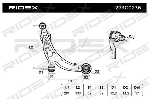 Control/Trailing Arm, wheel suspension
