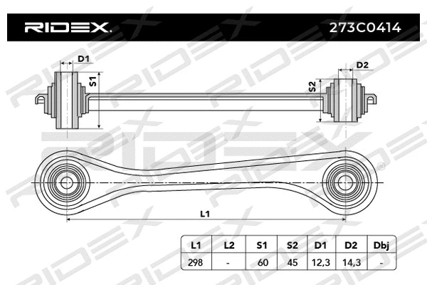 Control/Trailing Arm, wheel suspension