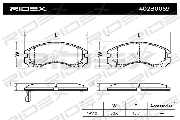 Brake Pad Set, disc brake
