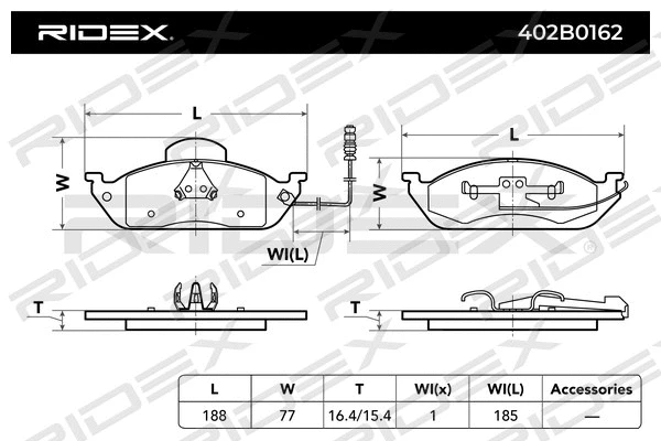 Brake Pad Set, disc brake