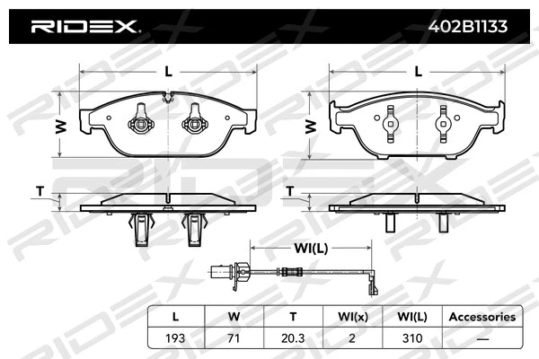 Brake Pad Set, disc brake