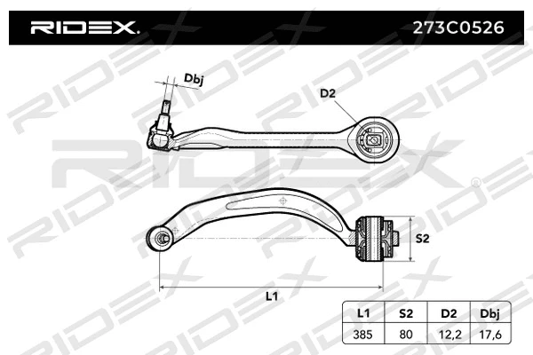 Control/Trailing Arm, wheel suspension