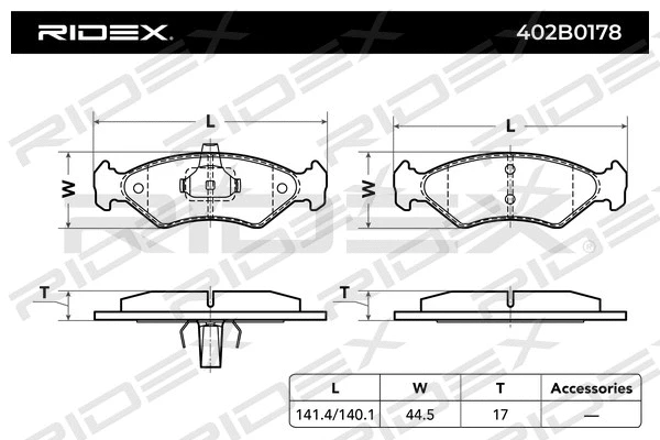 Brake Pad Set, disc brake