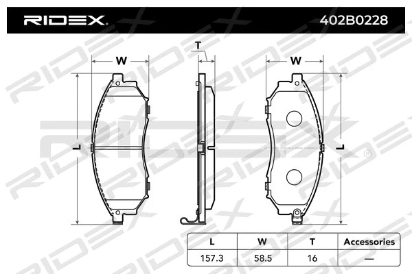 Brake Pad Set, disc brake